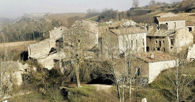 Bárcena de Bureba village in Spain