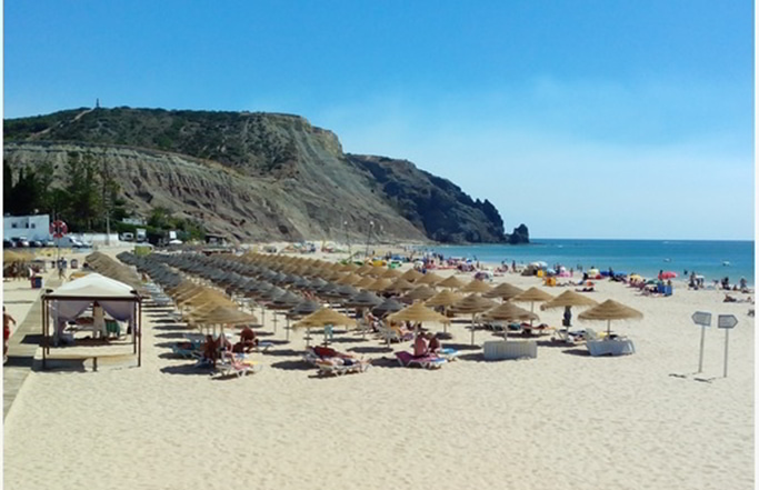 A white sand beach in Portugal