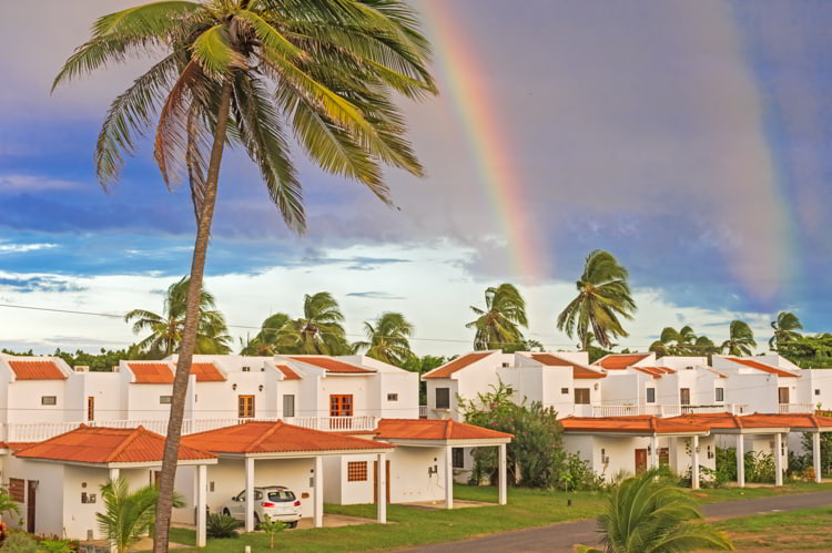 Modern townhouses in Panama