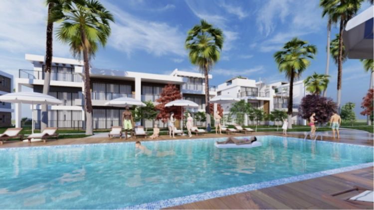 A new resort with sea villas in Northern Cyprus