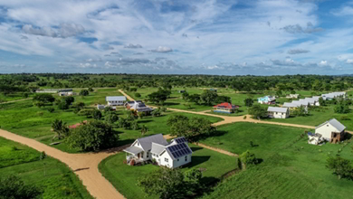 A view of Carmelita Gardens, a community in Belize