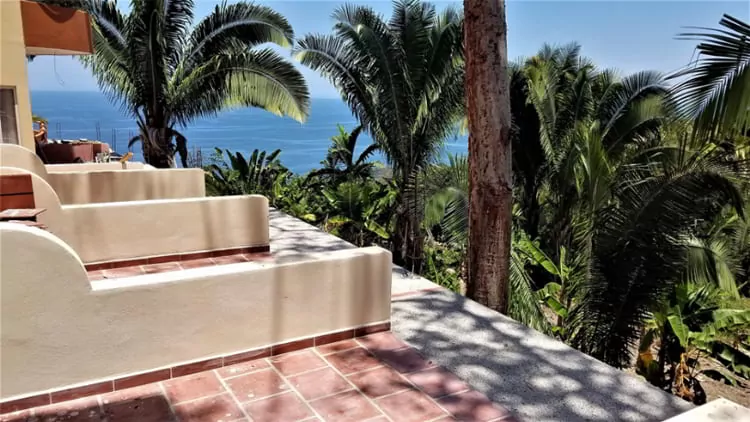 A condo terrace view in Mexico