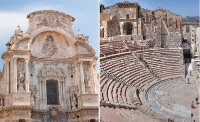 Murcia Cathedral and Cartagena's Roman Theater