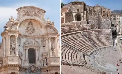 Murcia Cathedral and Cartagena's Roman Theater 