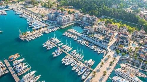 The Bay of Kotor in the Adriatic Sea