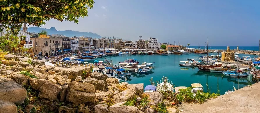 cyprus bay with boats