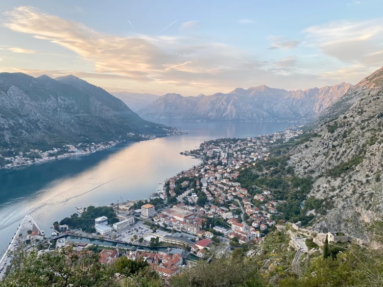 Views of Kotor Bay in Montenegro