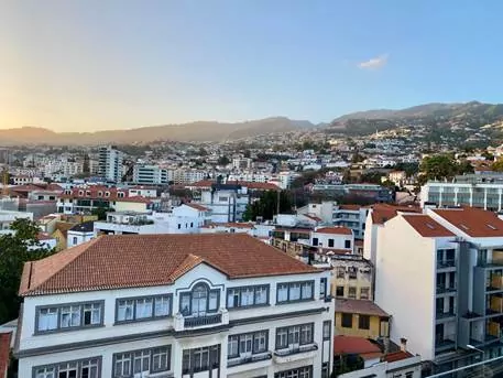 A view of Funchal Old Town in Madeira, Portugal