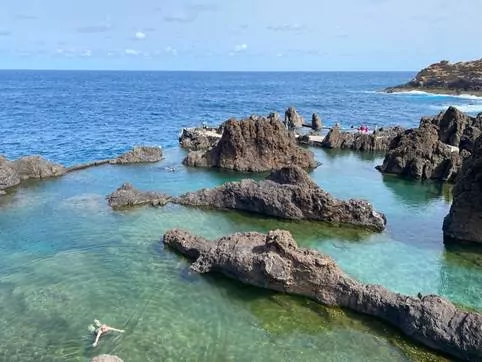 A beach in Madeira, Portugal