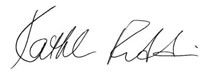 Kathleen Peddicord Signature
