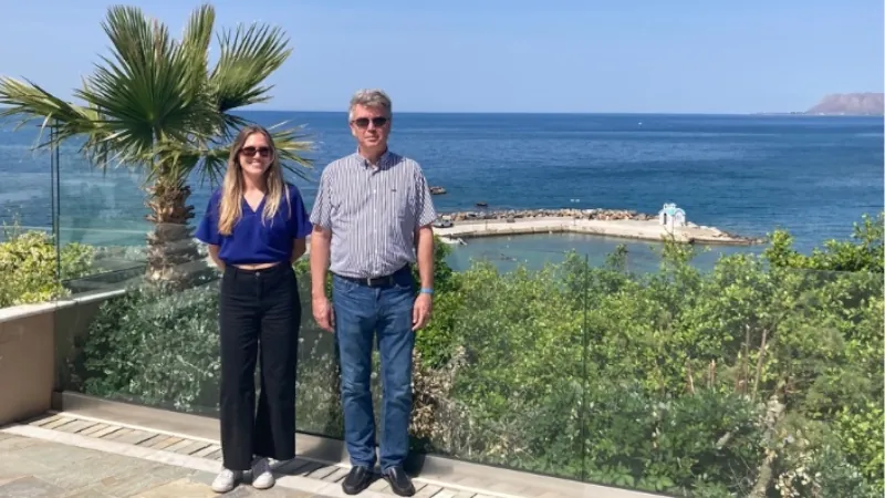 Lief Simon And Sophia Titley scouting real estate opportunities In Crete