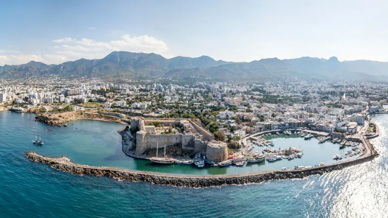 Sea port and Old Town of Kyrenia Perfect Spot for buying property in northern cyprus