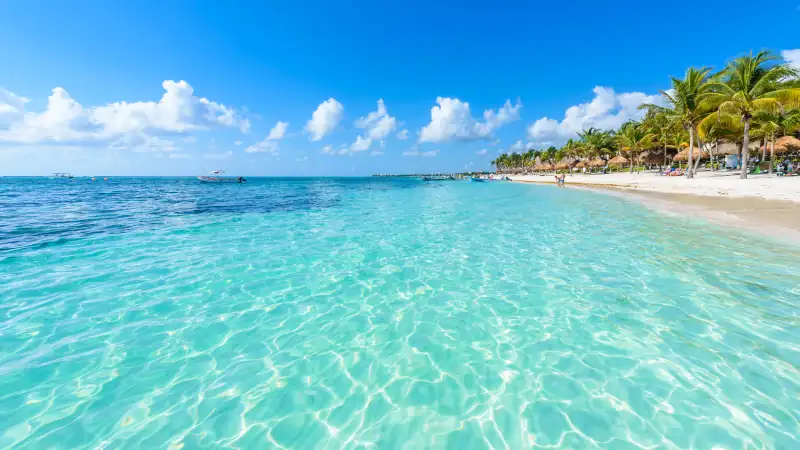 Riviera Maya - paradise beaches in Quintana Roo, Cancun - Caribbean coast of Mexico