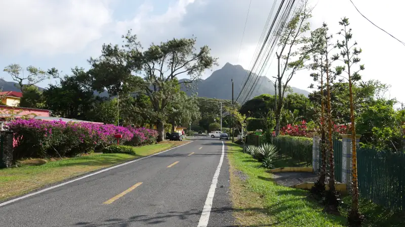 Straße in El Valle de Antón in Panama