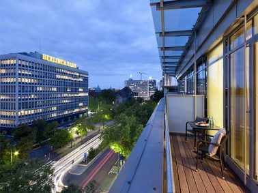 view of berlin from an apartment balcony